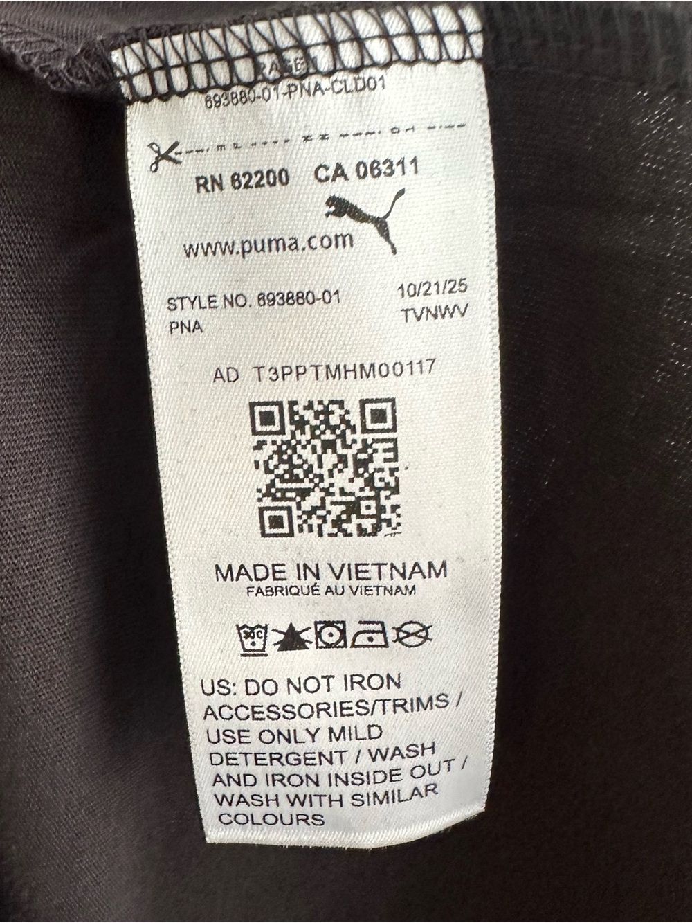 Puma NWT Men's Black Crew Neck Logo T-Shirt Size Medium - Picture 6 of 8